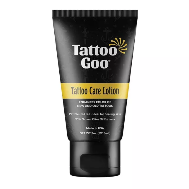Tattoo Goo Aftercare Lotion Soothing, Color Brightening Skin Moisturizer - He...