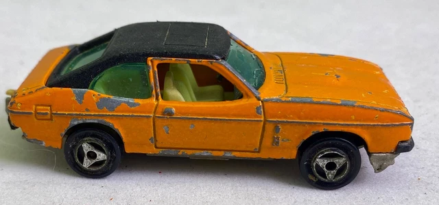 Majorette Serie 200 - Ford Capri #251, Bleu Toit Blanc, Blister Scellé (France)