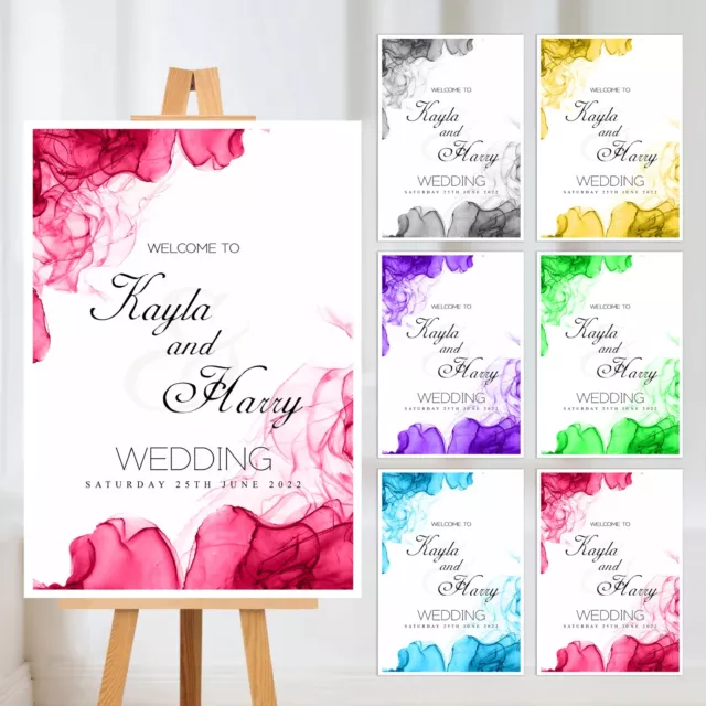 Welcome To Personalised Wedding Engagement Display Board Sign Poster Print