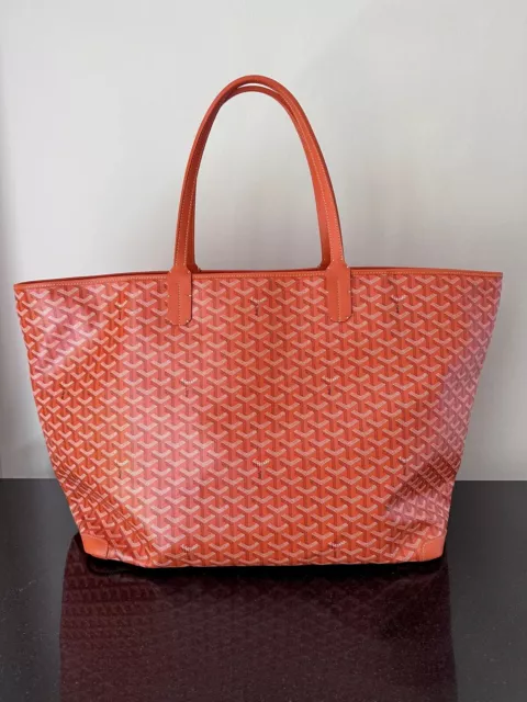 GOYARD ARTOIS GM Women's Orange Shoulder Canvas Leather Tote Travel Bag  $3,900.00 - PicClick