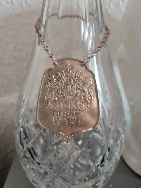 Silver Port Decanter Label argento giubileo edizione limitata