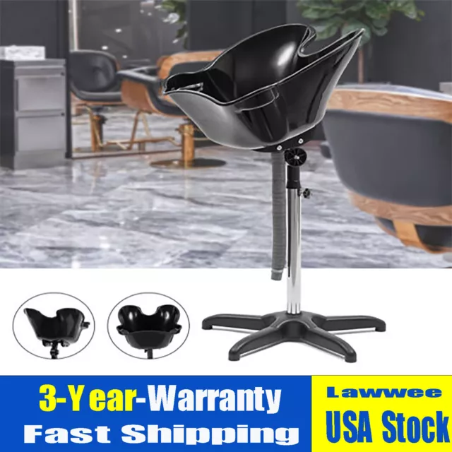 Portable Hair Washing Sink Height Adjustable Salon Deep Shampoo Basin Sink New