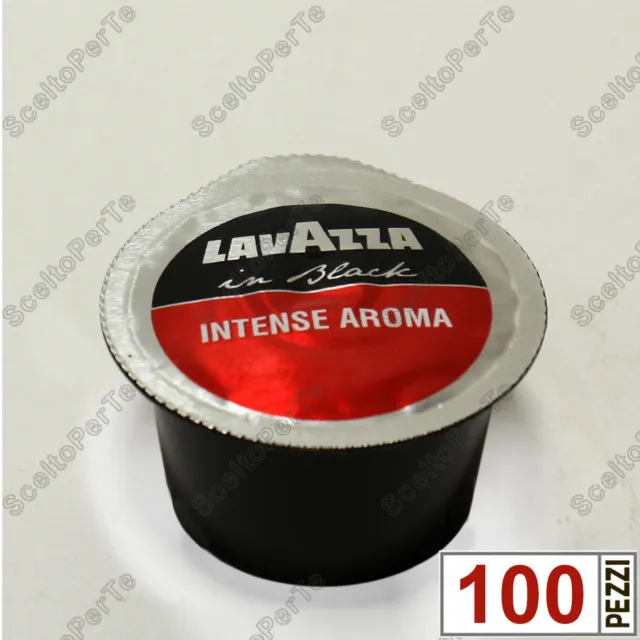 100 CAPSULE CAFFE' Lavazza Monodose in Black Intense Aroma Elogy