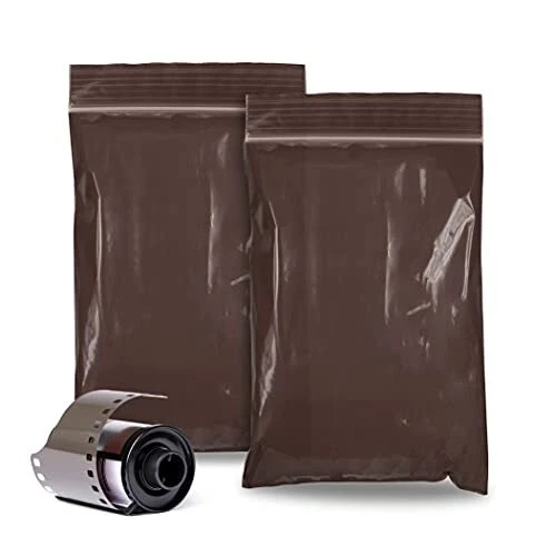 APQ Amber Zipper Bags 4 x 6 Inch, Pack of 100 Poly Zip Bags for Storage with