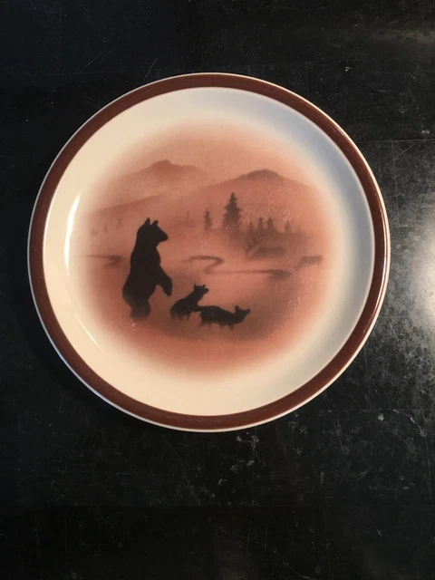 Lodge Stoneware Big Sky Carvers Rare“High Country” Dessert Plate(s) Thomas Norby