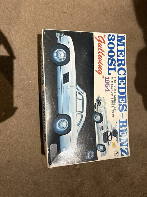 GAKKEN RIKO MERCEDES Benz 300SL Gullwing Model Kit, 1.16 Scale, Unmade ...