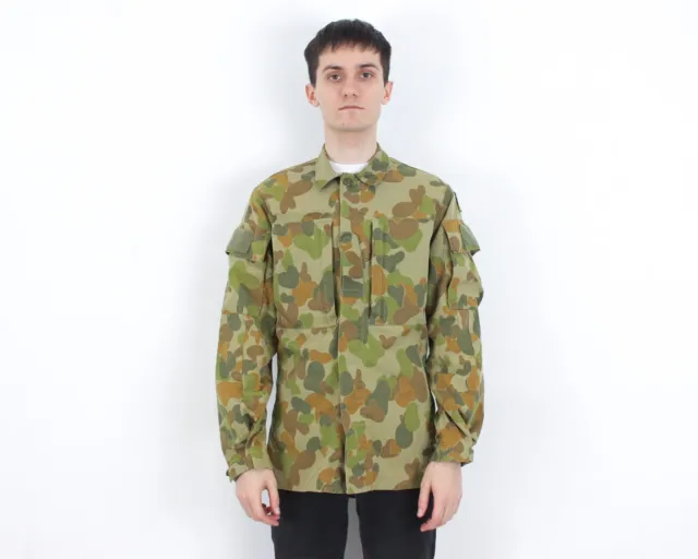 Australien Hommes M Armée Veste Militaire Camouflage Cargo Haut Vintage