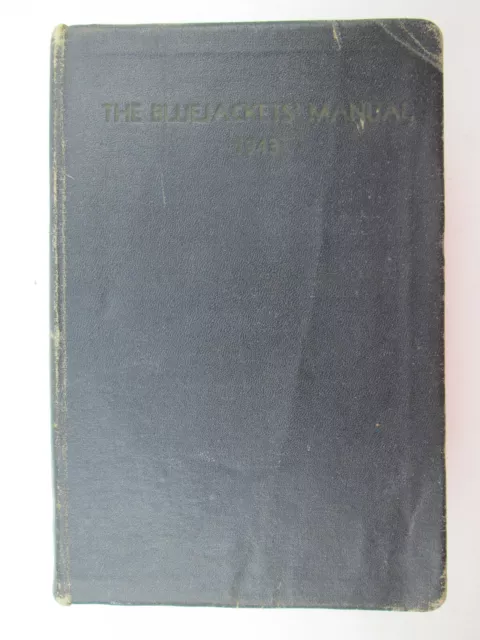 1943 The Bluejackets Manual United States Navy Eleventh Edition USN Heavy Wear