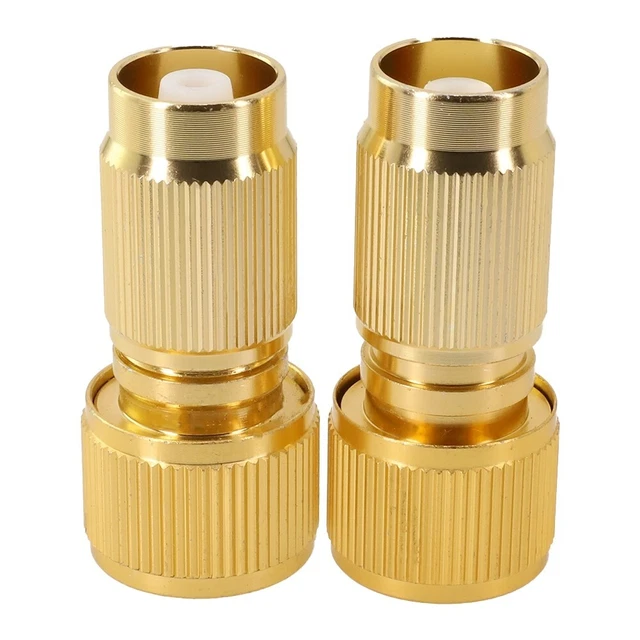 2*Expandable Hose Repair Adaptor Garden Hose Fitting Brass Hose Connector