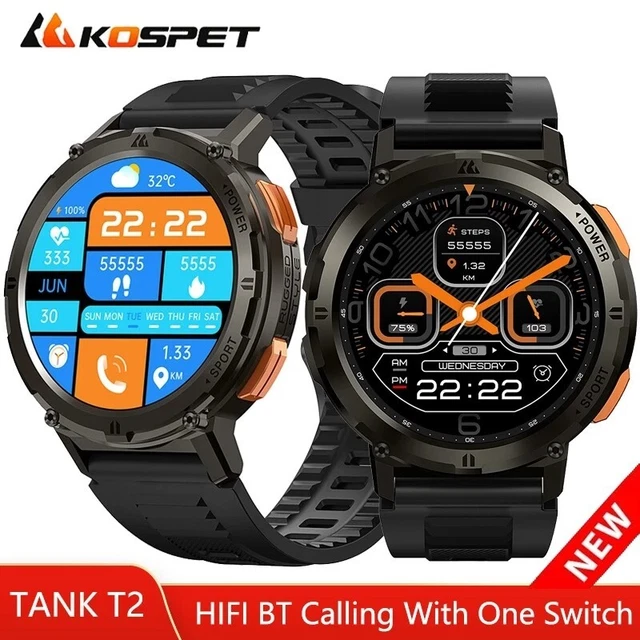 ORIGINAL KOSPET TANK T2 Ultra Military Smart Watch Men Fitness Watches