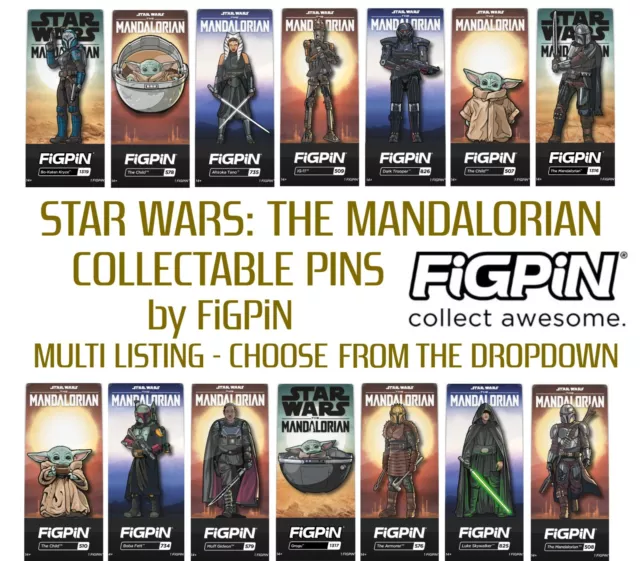 FiGPiN - STAR WARS: THE MANDALORIAN Licensed Pins - Dropdown Multi Listing