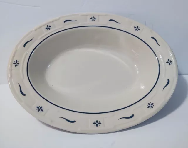 Longaberger Pottery Woven Traditions Teapot Classic Blue Gravy Bowl USA