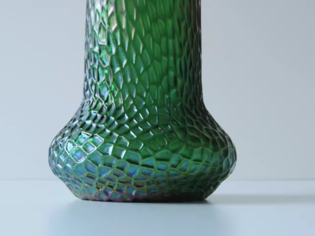 GROßE JUGENDSTIL VASE WAHRSCHEINLICH PALLME & KÖNIG GLAS IRISIEREND 2