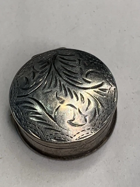 彫刻・オブジェ Vintage London Hallmark 1984 Pill Box 彫刻