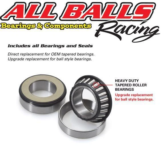 BMW S1000RR STEERING Head Bearings Kit, By AllBalls Racing USA £24.94
