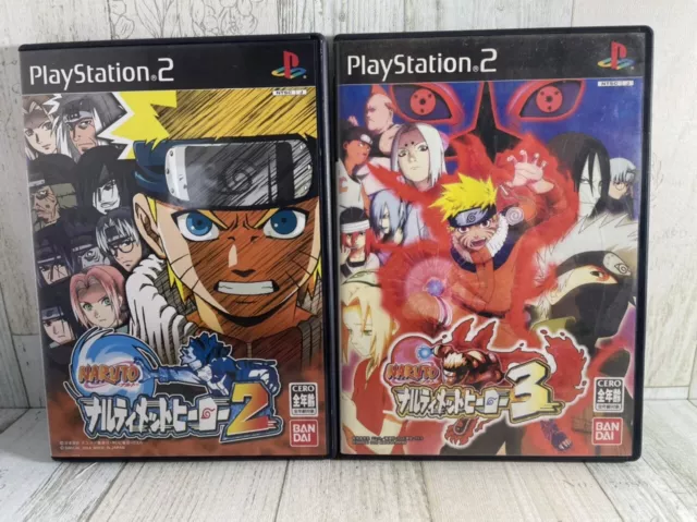 PS2 Lot 5 Narutimate Accel Hero 1 2 3 Naruto Uzumaki Ninden video games  Ninja