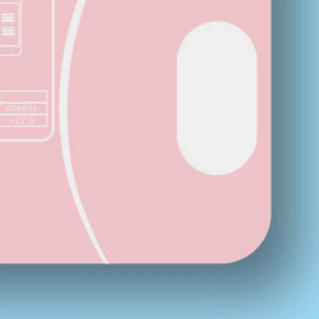 Escala de peso corporal (rosa) máximo 396 lb análisis inteligente de alta precisión
