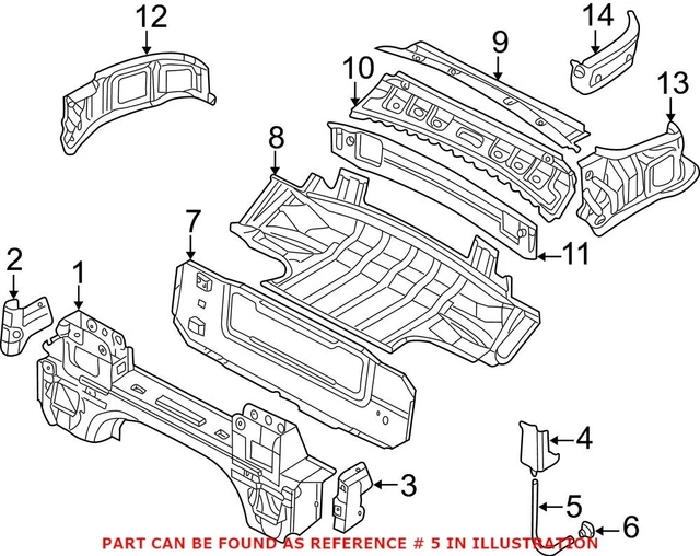GENUINE CONVERTIBLE TOP Stowage Compartment Drain Hose For VW/Audi