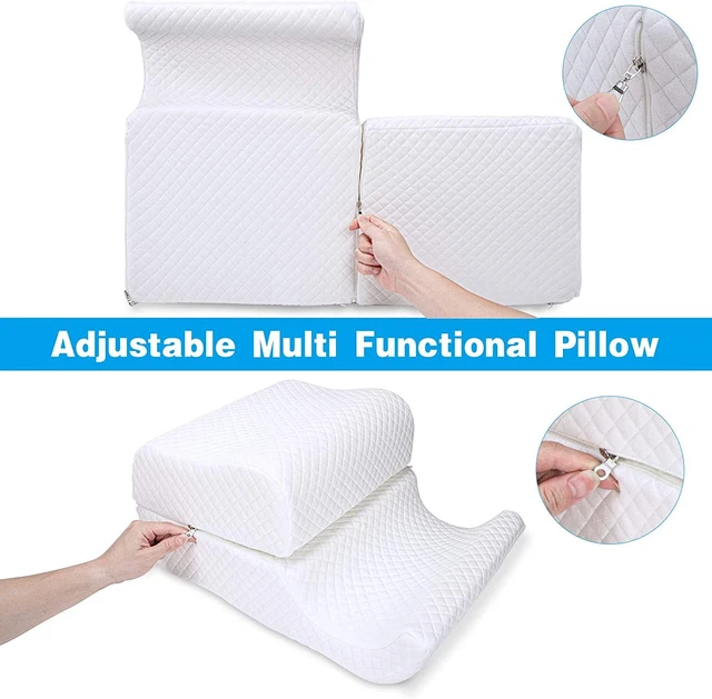 Memory Foam Pillow for Couples Adjustable Cube Cuddle Anti Pressure Arm Back 5