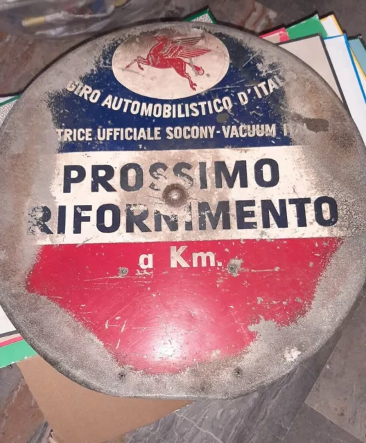 Giro automobilistico d'Italia 1954old Sign-Mobil Socony-Vacuum-Alfa Romeo-LANCIA