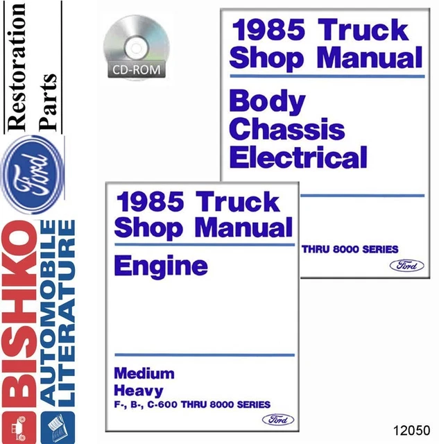 1985 FORD MEDIUM Heavy Duty Truck Shop Service Repair Manual CD Engine