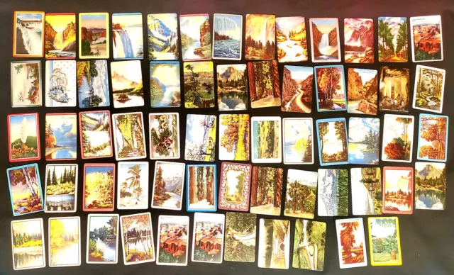 63 Single Swap Playing Card Blank Trading Scenery Landmarks Waterfall Parks (B21