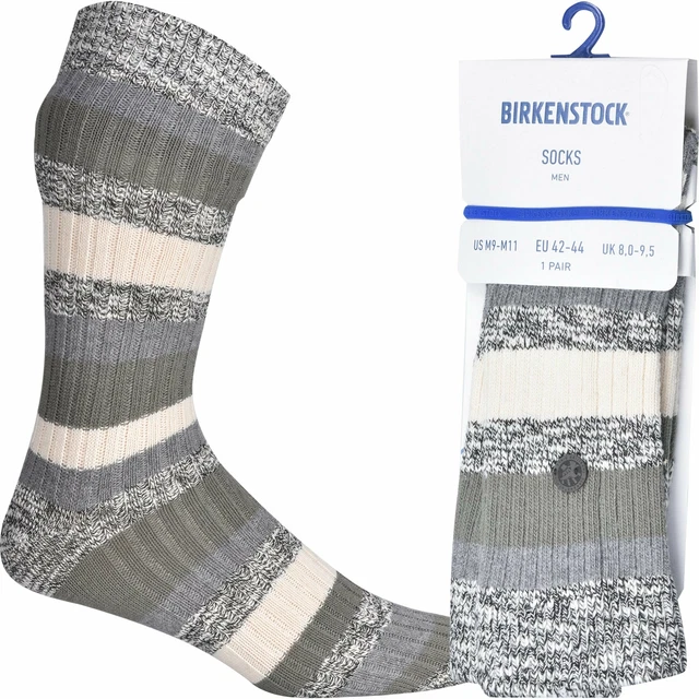 BIRKENSTOCK SLUB STRIPES Chaussettes pour hommes Cordon lastique