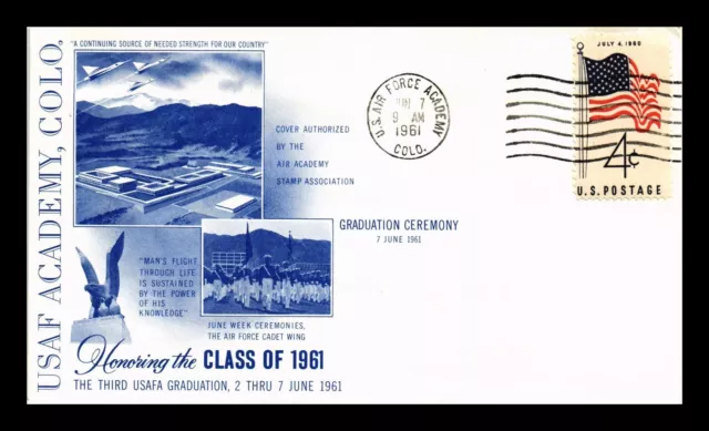 Dr Jim Stamps Us Cover Air Force Academy Colorado Class Of 1961 Graduation