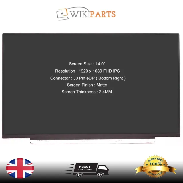 Compatible For Innolux N140HCE-GN2 14.0" LED FHD IPS Matte LCD Screen Display UK