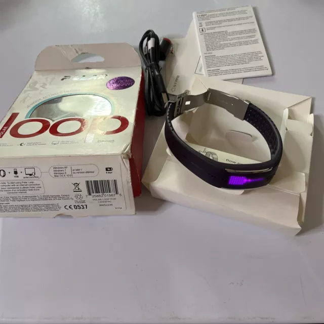 Polar Loop 24hr Activity Tracker Black Currant