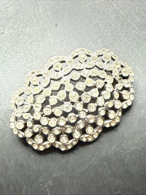 Broche Ancienne En Acier émaillé Art Nouveau - Blason De Metz - Occasion - France