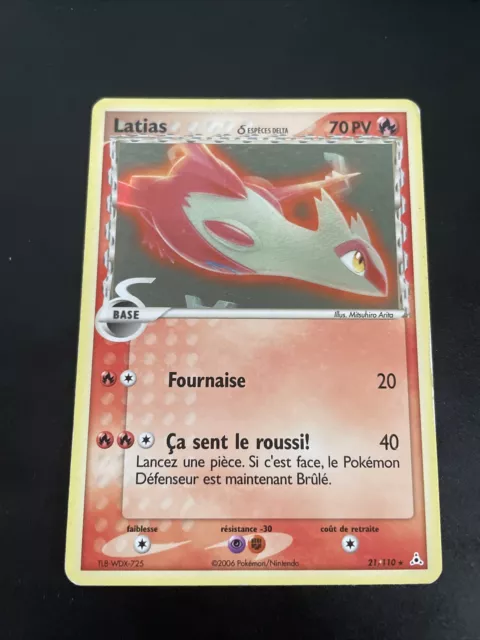 Latias Holo - Pokemon 21/110 Ex Fantomes Holon Tres Bon Etat Version Francaise
