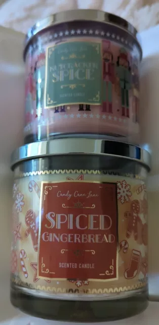 Bn Candy Cane Lane Jar Candle - Spiced Gingerbread & Nutcracker Spice - 2 X 350G