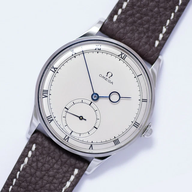 1943 OMEGA ART Deco Roman Numerals 37,5mm 30T2 EUR