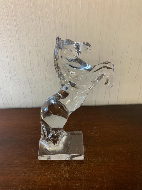 Cheval En Cristal Daum Modèle 2 - Sculpture En Cristal Très Bon état