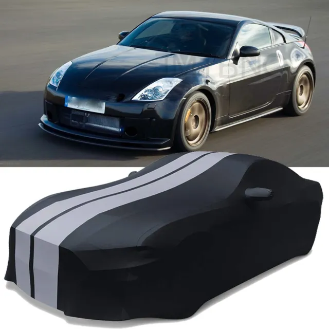 For Nissan 370Z 350Z Satin Car Cover Stretch Indoor Custom Scratch Dust  Proof A+