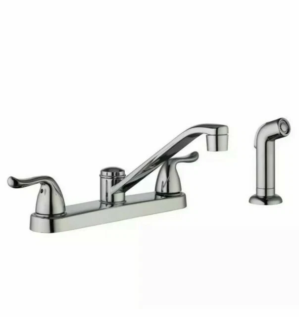 GLACIER BAY CONSTRUCTOR 2Handle Standard Kitchen Faucet Side Sprayer