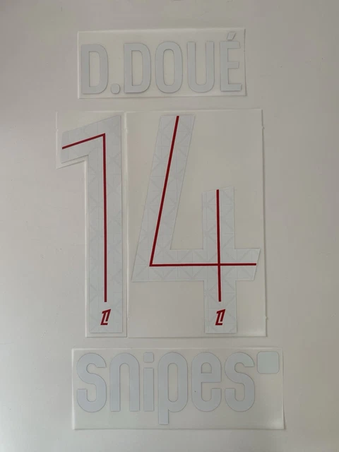 Flocage officiel Doué N°14 ligue 1 PSG 25/26 Home vendeur
