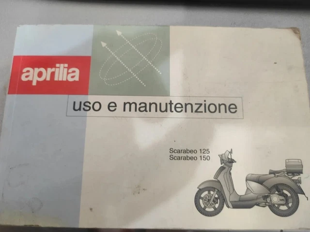Libretto Uso E Manutenzione Aprilia Scarabeo 125 E 150