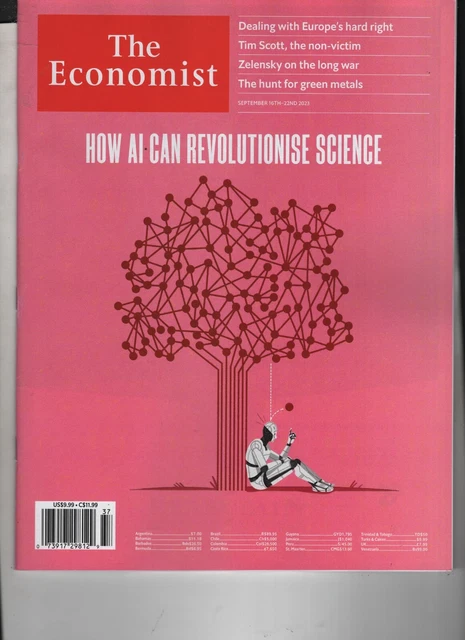 How Ai Can Revolutionise Science The Economist Magazine Sept 16 2023 No Label