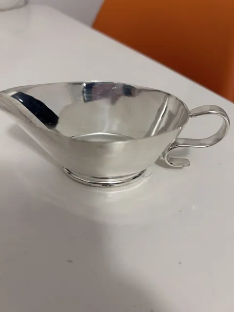10x William Wright silver sauce boat Sheffield