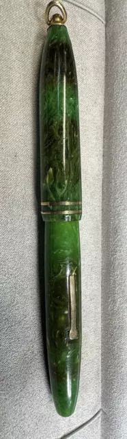 1930s Oversized Wahl-Eversharp Gold Seal Ring top.  14k Manifold Nib. Restored.