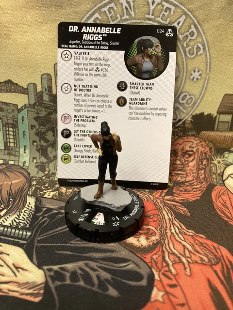 Dr Annabelle Riggs 024 Uncommon Figure W/Card War Of Realms Heroclix Marvel