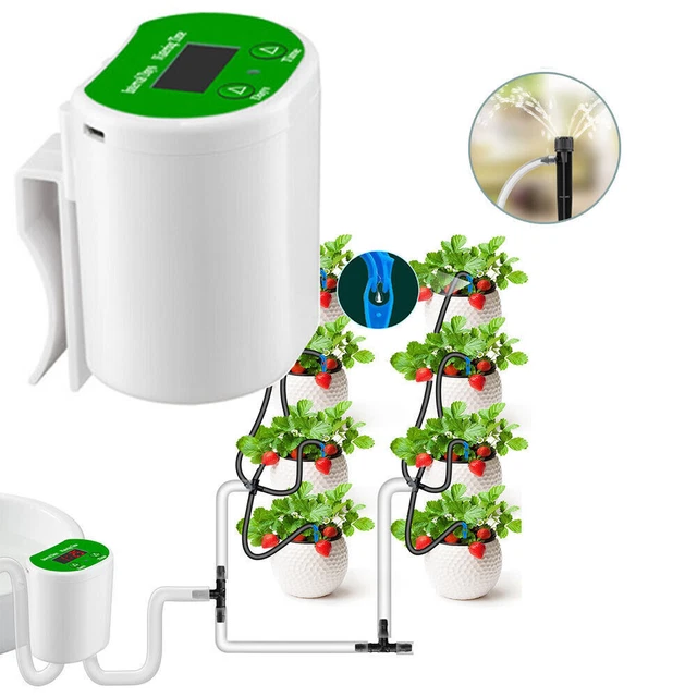 AUTOMATIC DRIP IRRIGATION System Timer Controller Garden Plant Self ...