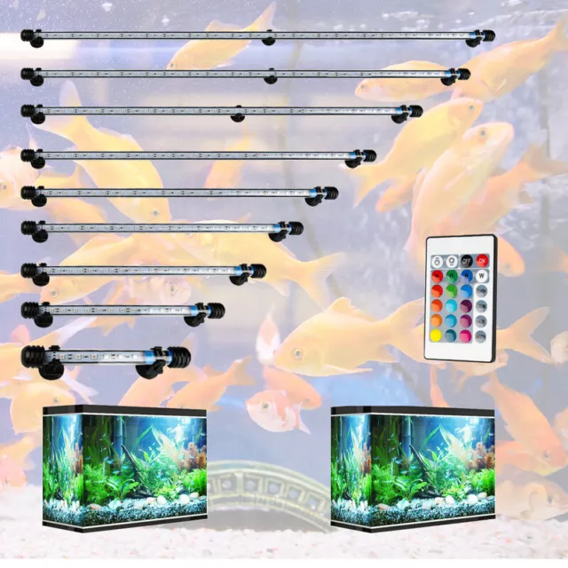 AQUARIUM LED UNTERWASSER Beleuchtung Lampe inkl. Luftausströmer