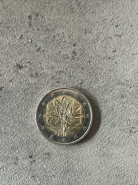 Pièce De 2 Euros Rare France 2022, Arbre De Vie, Liberté Egalité Fraternité, RF