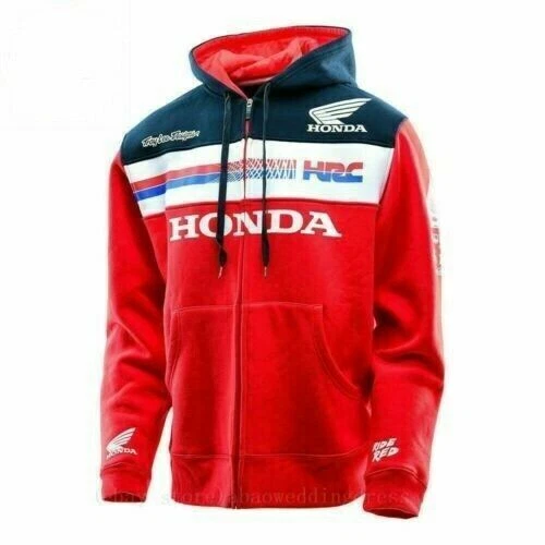 Rote Moto GP HONDA HRC Racing Kapuze Kapuzenjacke Hoodie Motorradjacke Mantel
