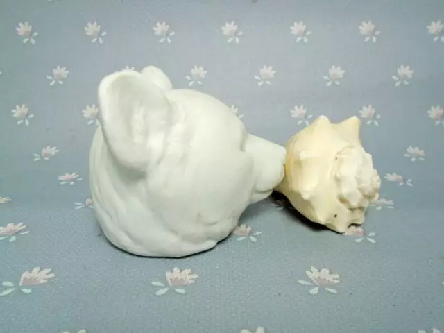 German bisque porcelain Bears head, antique porcelain bottle stoper head, Candy 3