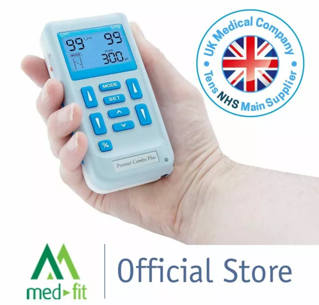 Med-Fit Rechargeable Dual Channel TENS & Muscle Stimulator (EM6300A) - VAT FREE