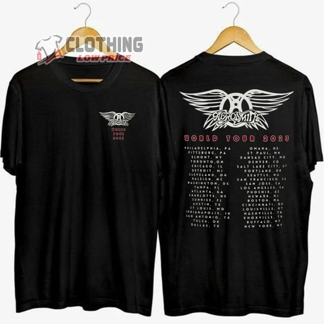 AEROSMITH 20232024 PEACE Out Farewell Tour Shirt Black Cotton S3XL
